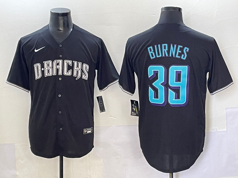 Men's Arizona Diamondbacks Corbin Burnes #39 Black Jersey